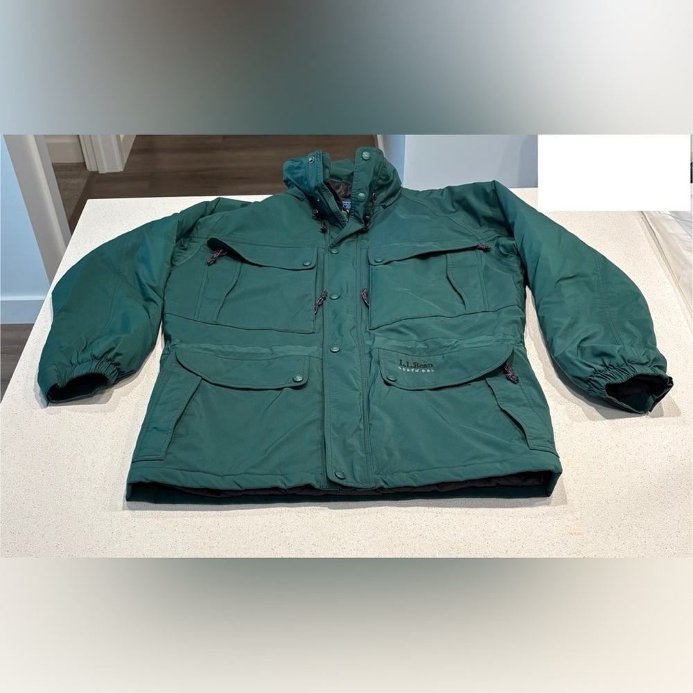 L.L. Bean Men's Deep Green North Col Vintage Coat, Size M